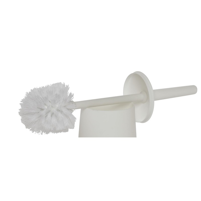 CleanPEAK Toilet Brush with Holder, Replacement Head, Hand Guard and