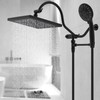 Hibbent All Metal Shower Head Holder - Solid Brass Adjustable