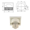 WITTKOWARE Analogue Recessed Meter with Pointer 64 x 56 mm