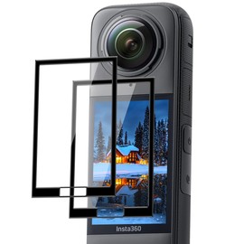 Insta360 x4 Film [Set of 2] Compatible Insta360 x4 Protective Film Screen Protector Flexible TPU Carbon Fiber 3D Curved Surface Cover 24 Hour Automatic Healing Technology Shock Absorption High