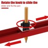 IMeanTop Precise Contour Scribe Tool with Lock for Pencil Aluminum