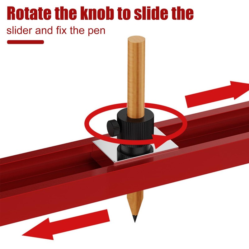 IMeanTop Precise Contour Scribe Tool with Lock for Pencil Aluminum