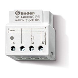 Finder 139182300000PAS Electronic Timing Step Relay with Panel Mount 230 Vac 1 NO 10 A