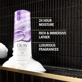 OLAY, Jabón Líquido Corporal, Hidratación con Vitamina B3, Notas de Sauco y Crema de Almendras, 591 ml