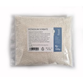 Potassium Sorbate 250g - E202 Preservative, Food Grade for Wine Making Supplies, Brewing, Mead - Premium Food Preservative Stabilizer for Preserving Jam, Cakes
