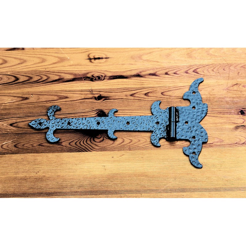 UHRIG Shutter Hinge 34 cm Long, DIN Right, Wrought Iron