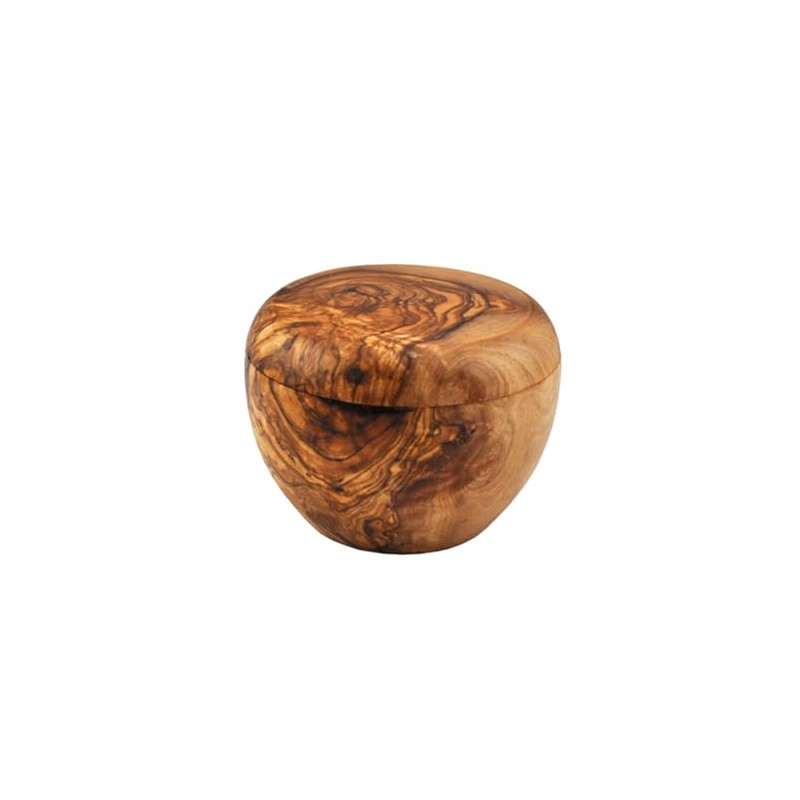 Naturally Med Olive Wood Sugar Pot/Salt Keeper