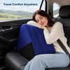 Inflatable Wedge Pillow for Leg and Back Support - Portable