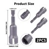 2 PCS Power Wing Nut Driver Set, 1/4" Hex Shank