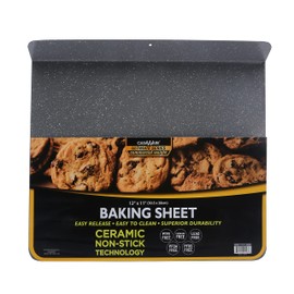 casaWare Toaster Oven 12 x 11-Inch Baking Sheet with a 1.5-Inch Handle (Silver Granite)