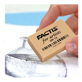 BORRADOR FACTIS PARA ARTISTAS SR12 Goma Para Dibujantes Sr12 Soft Rub Factis  Blister 1 Pieza