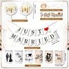Decorazioni per auto da matrimonio, set decorativo da matrimonio “Just