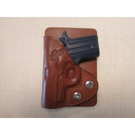 Braids Holsters Fits Sig p238 formed brown leather wallet & pocket holster
