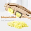 Garlic Press Gold Color Aluminium Alloy Dolphin Style Teeth Design
