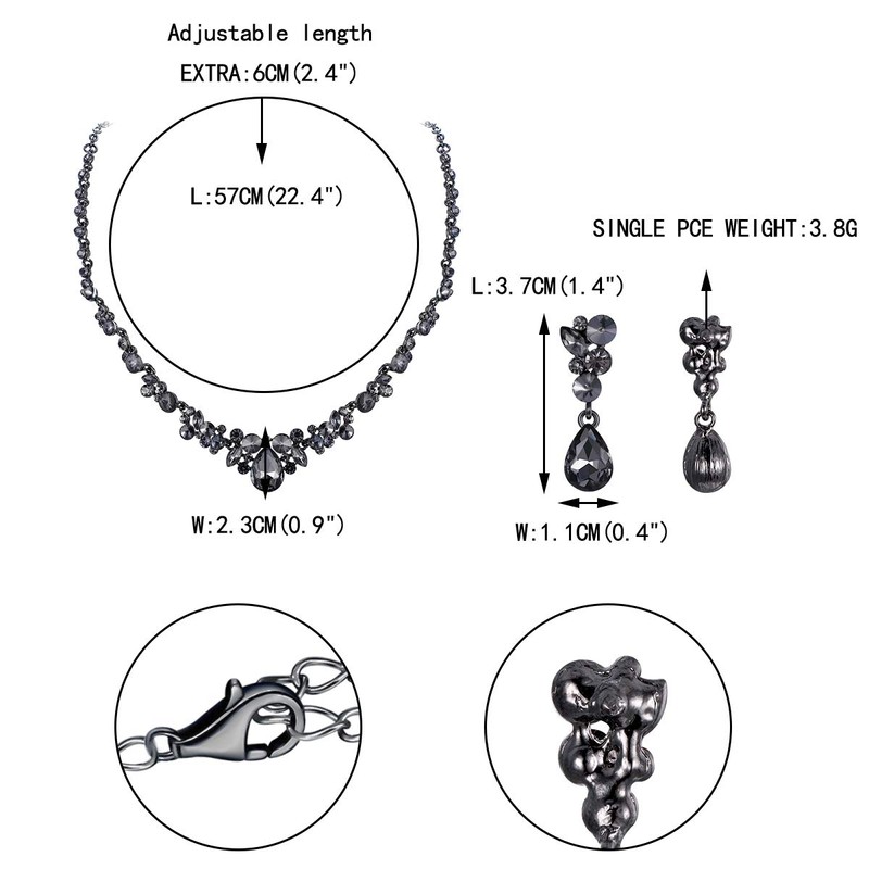 EVER FAITH Mujer Sets de Joyería Cristal Austríaco Elegante Boda