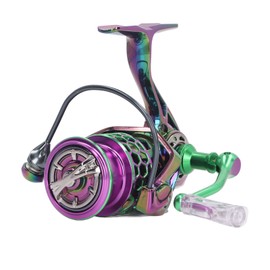 Fishing Reel 13+1BB Carbon Lightweight Compact Hollowed Shallow Cup Diagonal Mouth Spinning Reels for Saltwater Freshwater 2000M