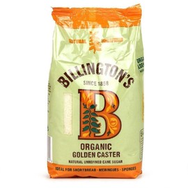 Billingtons Organic Golden Caster Sugar 500g-2 Pack