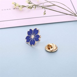 4pcs Cherry Blossom Brooch Pins Cute Flower Cherry Blossom Enamel Lapel Pin for Teen Girls Women Jewelry Gifts Friendship