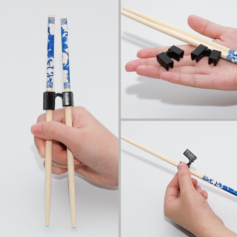 Pocoxll 5 Pairs Chopsticks Set for Beginners,Reusable Chopstick Helpers ,Training