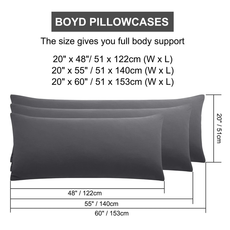 PiccoCasa Long Body Pillow Case Soft Brushed Microfibre Pillow Cover