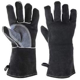 Ys Choice Heat Resistant Gloves, Camping, Bonfire Gloves, Long Type, 13.8 inches (35 cm), Double Layer Construction, Welding Gloves, Heat Resistant Up to Approx. 782°F (300°C), For Bonfire, Cooking, Welding Work