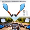 RATCHROLL 1 Set Universal Motorcycle Rear View Mirrors Adjustable Bar