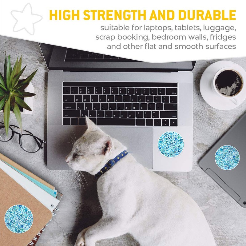 Vinyl Stickers (Set of 2) 7.5cm - Binary Code Concept