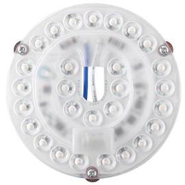 HAOLEDI 3.94'' 18W LED Ceiling Fan Light Retrofit Kit, Ceiling Flush Light, Ceiling Light Replacement Panel PCB 3000K 2200LM 120V CRI90 (1-Pack Warm White 3000K)