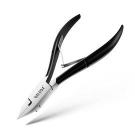 BEZOX BEZOX BEZOX Straight Blade Toenail Clippers for Seniors Thick Toenails - Wide Open Pointed Jaw Toe Nail Clippers for Ingrown Nails, Precision Grooming Toenail Scissors for Healthy Nails - Black