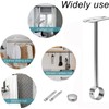 MACHSWON 25mm Dia,300mm Height,Wardrobe Pipe Bracket,Shower Curtain Rod Lever Support