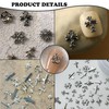 2 Sets Cross Nail Art Accessories, Retro Metal Nail Art