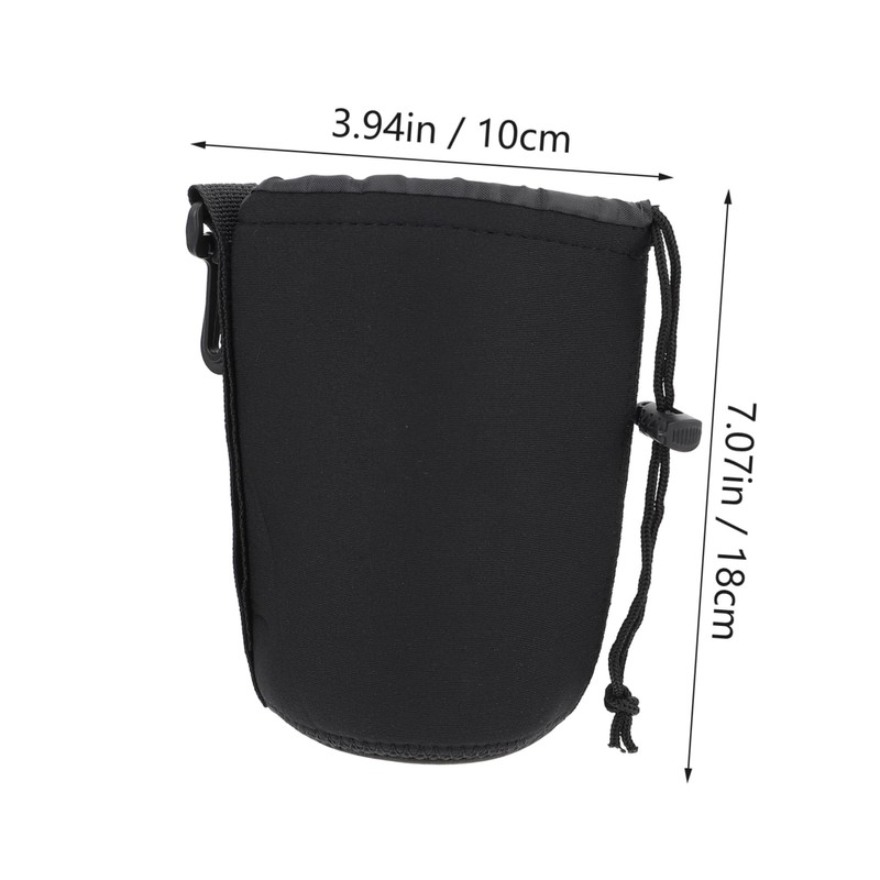 Operitacx 2PCS Neoprene Lens Pouch Protective Case for DSLR Camera