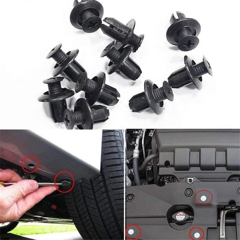 100pcs Car Rivets Car Clips Push Rivets Plastic Rivets Car