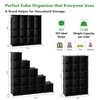 C&AHOME Cube Storage Organizer, 16-Cube Shelves Units, Plastic Storage Cubes,