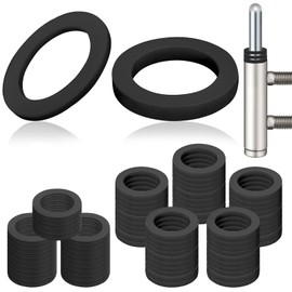 Pack of 100 Washers Plastic Fitschenringe Room Doors Washers Door Hinge Washers Black Fitschenringe Plastic Room Doors