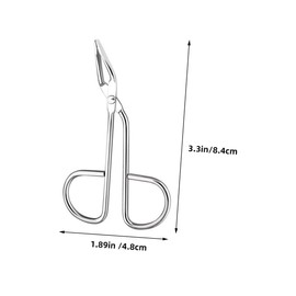 Healvian 2pcs Stainless Steel Eyebrow Tweezers Angled Precision Tweezers for Eyebrow Grooming and Eyelash Care Lightweight and Portable Beauty Tool for Personal Use