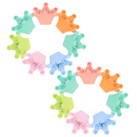 OHPHCALL 20pcs Mini Hair Claw Clips for Girls Cute Crown Hair Accessories Bright Colors Durable and Material for Tiny Hairstyles and Everyday Use