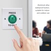 Door Release Button Stainless Steel 12‑24V Push to Exit NO