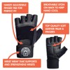 Weight Lifting Gloves - Soft Leather Gym Gloves With Wrist
