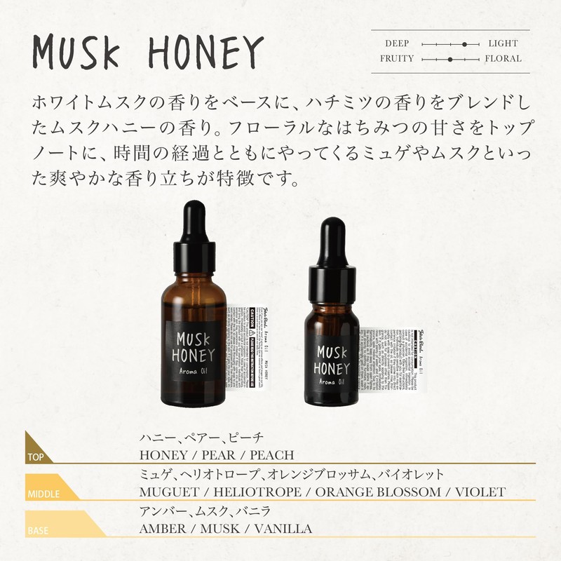 John's Blend OX-JOW-14-17 Aroma Oil Musk Honey 0.3 fl oz