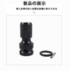 RuiMi 六角軸ソケットアダプター 電動スパナ多機能変換ヘッドジョイントロッド1/2回転1/4バッチヘッド汎用伸縮（ブラック）耐久性とファッション