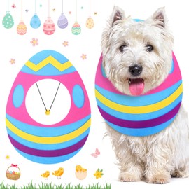 Soulchen Cute Easter Dog Costume Adjustable Egg Dog Shaped Hat Headwear for Easter Party Pets Cats Festive Bunny Ears Decorative Accessory for Puppy Holiday Dress up(Small)