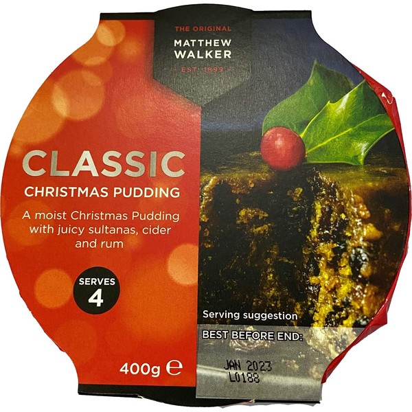 Matthew Walker Classic Christmas Pudding, 400 g (Pack of 1)