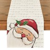 Artoid Mode Santa Claus Christmas Table Runner, Winter Xmas Kitchen