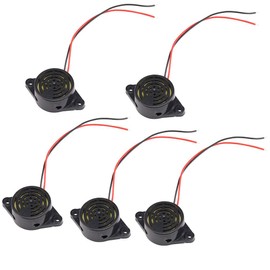 KKHMF 5pcs Electronic Alarm Buzzer Wire DC3-24V High Decibel Alarm Wire 10CM