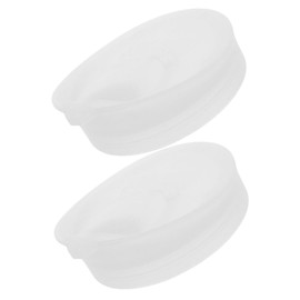 Vaguelly 2pcs Leakproof Beverage Jar Lid with Sealing Ring Compatible Juice Bottles Cold Water Jugs Carafe Cover for Spill Prevention and Versatile Use