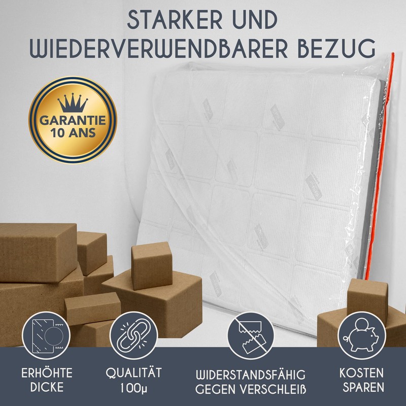 Plastic Mattress Cover 80 x 200 cm (Thickness 30 cm)