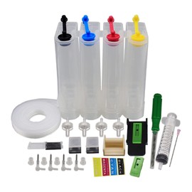 HYROOY Continuous Ink Supply for Inkjet Printer l Colors Refill Kits Ink for Replacement for Print ABS