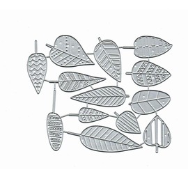 13pcs Flower Leaf Metal Die Cuts,Merry Christmas Snowflake Leaf Flower Cutting Dies Cut Stencils for DIY Scrapbooking Album Decorative Embossing Paper Dies Card Making