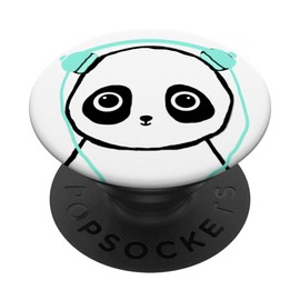 Cute Kawaii Panda Bear with Headphones For Girls | Mint Teal